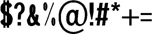 Bold otf (700) Font OTHER CHARS