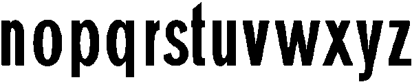 Bold otf (700) Font LOWERCASE