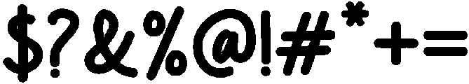 Bold otf (700) Font OTHER CHARS