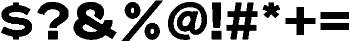 Bold otf (700) Font OTHER CHARS