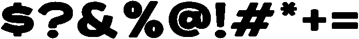 Bold otf (700) Font OTHER CHARS