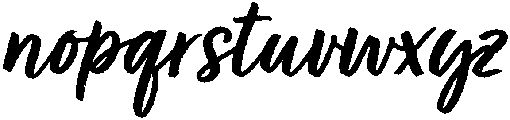Bold otf (700) Font LOWERCASE