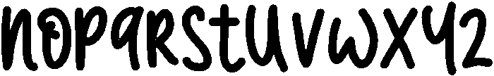 Bold otf (700) Font LOWERCASE