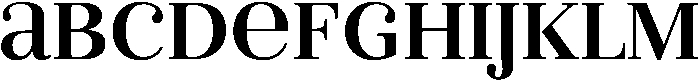 Bold otf (700) Font UPPERCASE