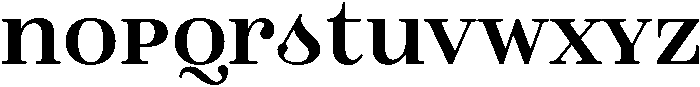 Bold otf (700) Font LOWERCASE