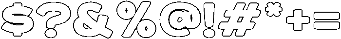 Bold otf (700) Font OTHER CHARS