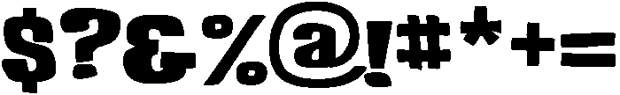 Bold otf (700) Font OTHER CHARS