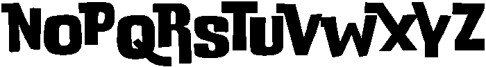 Bold otf (700) Font LOWERCASE