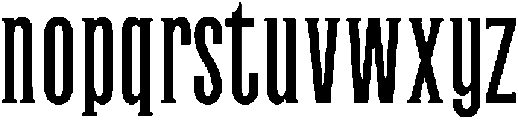 Bold otf (700) Font LOWERCASE