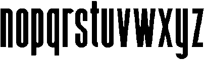 Bold otf (700) Font LOWERCASE