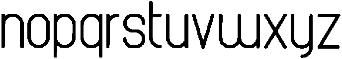 Bold otf (700) Font LOWERCASE