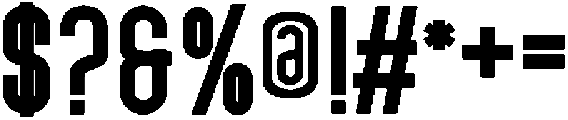 Bold otf (700) Font OTHER CHARS