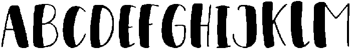 Bold ttf (700) Font UPPERCASE
