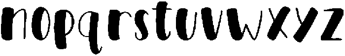 Bold ttf (700) Font LOWERCASE