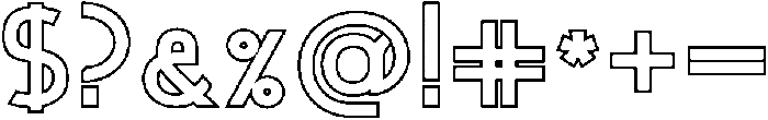 Bold ttf (700) Font OTHER CHARS