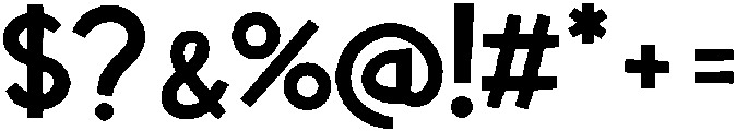 Bold ttf (700) Font OTHER CHARS