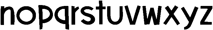 Bold ttf (700) Font LOWERCASE