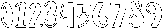 Bold ttf (700) Font OTHER CHARS