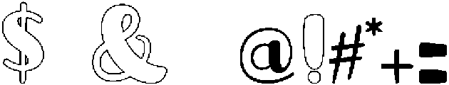 Bold ttf (700) Font OTHER CHARS