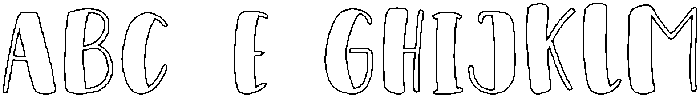 Bold ttf (700) Font UPPERCASE