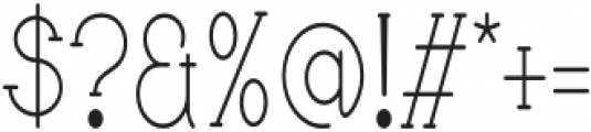 Boldatin Thin Condensed otf (100) Font OTHER CHARS