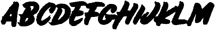 Bolder otf (700) Font UPPERCASE
