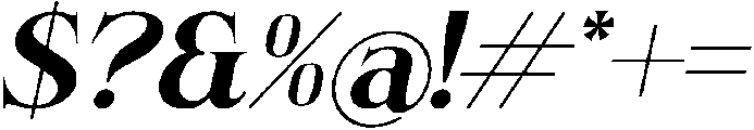 Boldera Goldisty Italic otf (700) Font OTHER CHARS