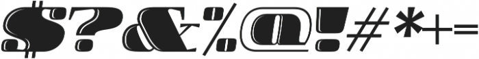 Boldesqo Serif 4F Inline Italic otf (700) Font OTHER CHARS