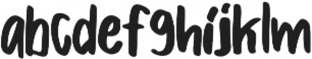 Boldey Typeface otf (700) Font LOWERCASE