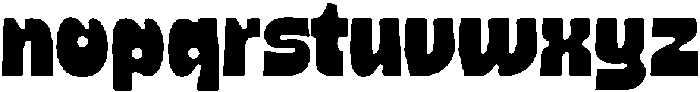 Boldfat Mighty Regular otf (700) Font LOWERCASE