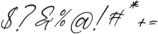 Boldful Starlight Italic otf (300) Font OTHER CHARS
