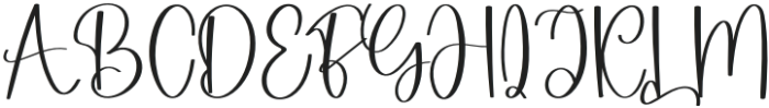 Bolding Regular otf (700) Font UPPERCASE