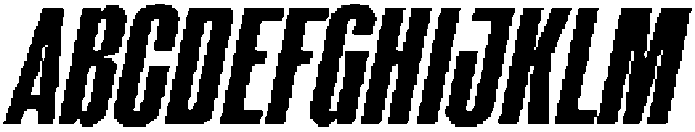 Boldmark Italic otf (700) Font UPPERCASE