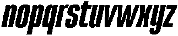 Boldmark Italic otf (700) Font LOWERCASE