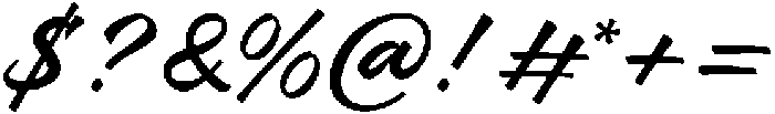 Boldpen otf (700) Font OTHER CHARS
