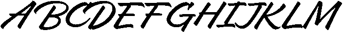 Boldpen otf (700) Font UPPERCASE