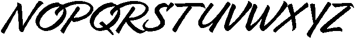 Boldpen otf (700) Font UPPERCASE