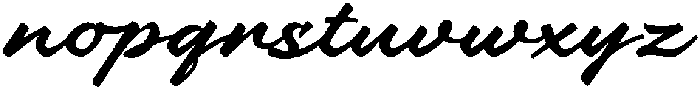 Boldpen otf (700) Font LOWERCASE