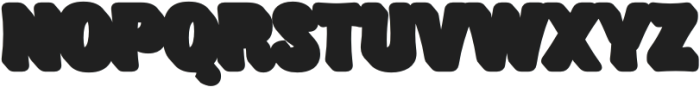 Boldry Display Extrude Regular otf (700) Font UPPERCASE