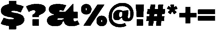 Boldwave Regular otf (700) Font OTHER CHARS