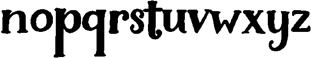 Boldy Regular otf (700) Font LOWERCASE