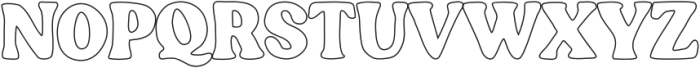 Bolgeris Display Outline otf (400) Font UPPERCASE