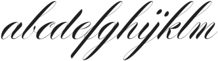 Bolgifam Script Regular otf (400) Font LOWERCASE