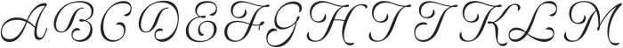 Bolina-Regular otf (400) Font UPPERCASE