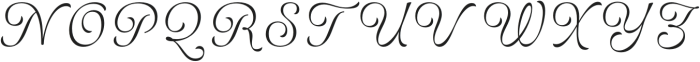 Bolina-Regular otf (400) Font UPPERCASE