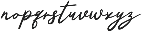 Bolitare Regular otf (400) Font LOWERCASE