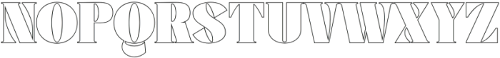 Bolmand Outline otf (400) Font UPPERCASE
