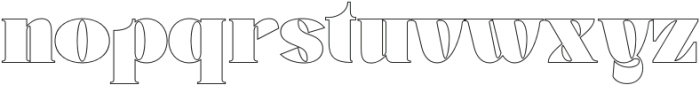 Bolmand Outline otf (400) Font LOWERCASE