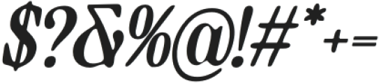 BologniaBlur-Italic otf (400) Font OTHER CHARS