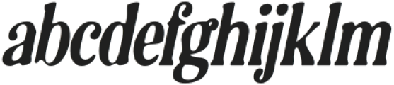 BologniaBlur-Italic otf (400) Font LOWERCASE